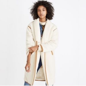 Madewell sherpa topcoat sz xxs